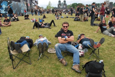 Hellfest 2016 - Y'en a qu'un qui bosse ici !